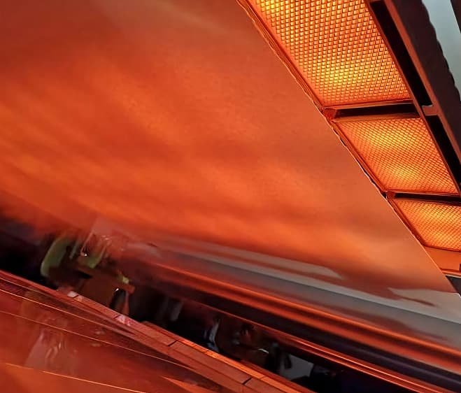 Close-up of infrared emitters