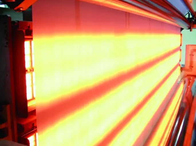 Industrial infrared heating system